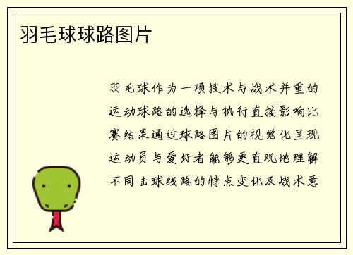 羽毛球球路图片
